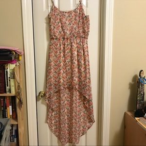 Pink floral dress from Altar'd State!