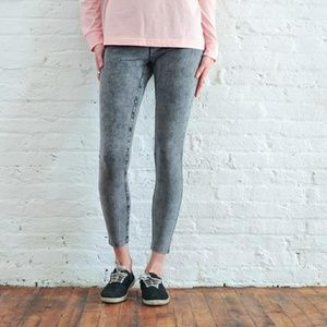 Gray Acid Wash Leggings