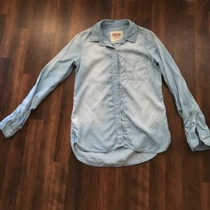Mossimo Supply Co. Faded Deniun Button Down Shirt