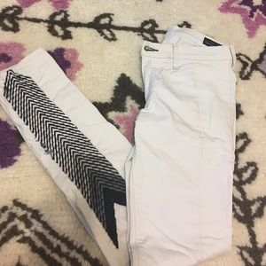 Rag and Bone jeans with embroidery.