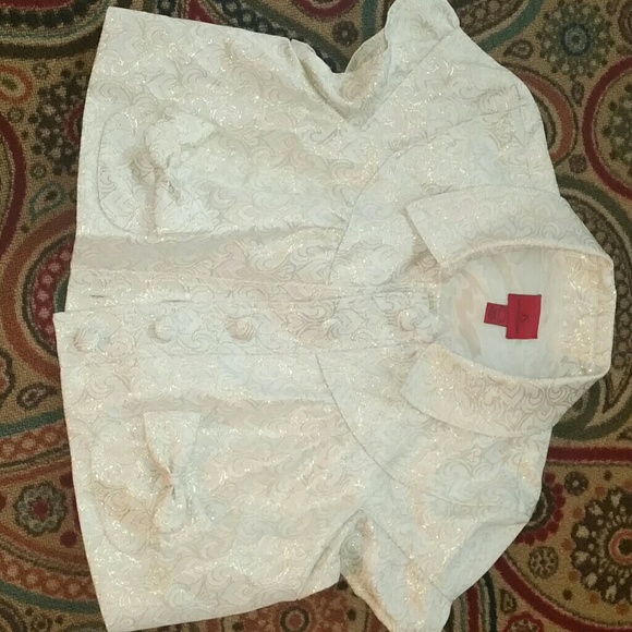 JS collections dress with half coat like new - Picture 3 of 4