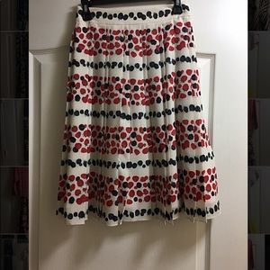 J. Crew berry flowy skirt