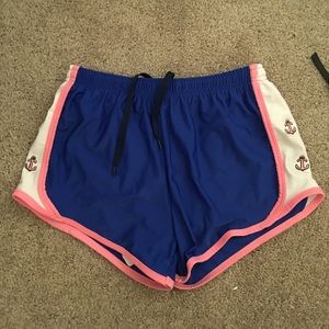 Krass & Co. athletic shorts in blue with anchors