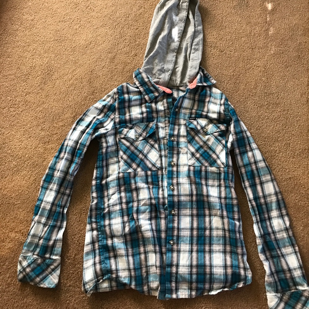 Hooded flannel