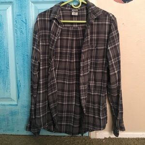 Basic Gray and white flannel
