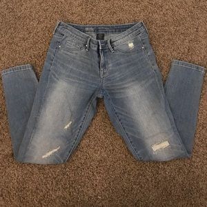 Distressed blue jeans from target