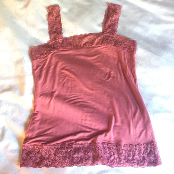 2 Halogen Lace Trim Tanks Size M - Picture 4 of 6