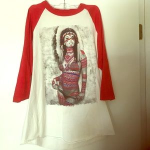 Riot Society Large baseball tee