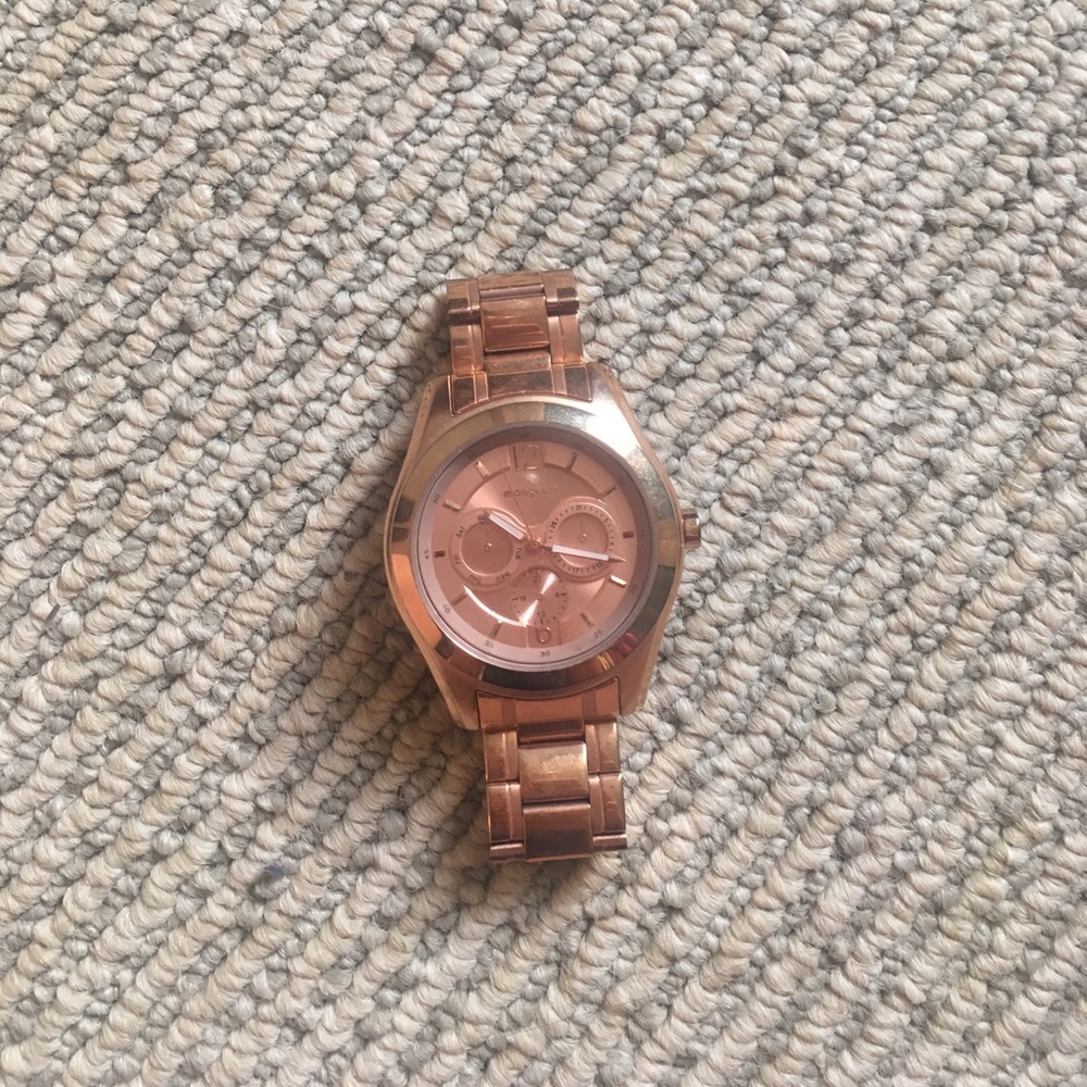 Rose gold watch
