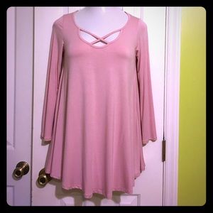Dusty Rose Long Sleeve tunic