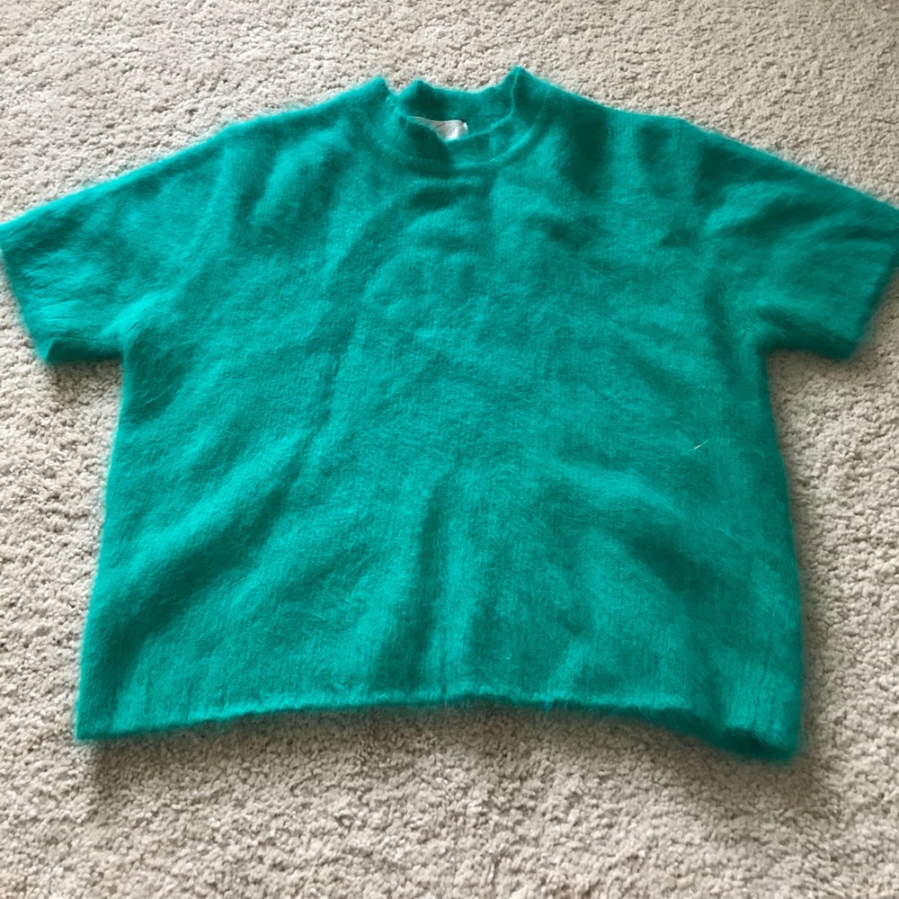 Vintage Lord & Taylor angora cropped sweater