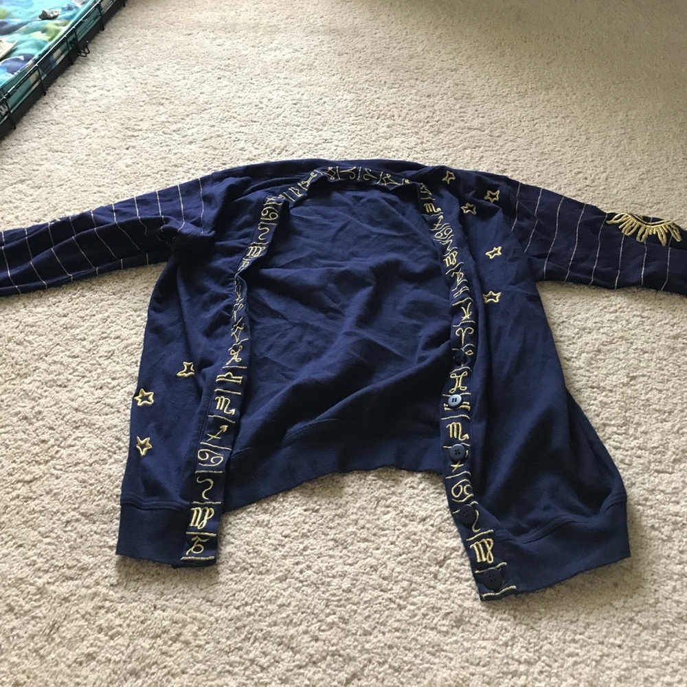Vintage zodiac cardigan