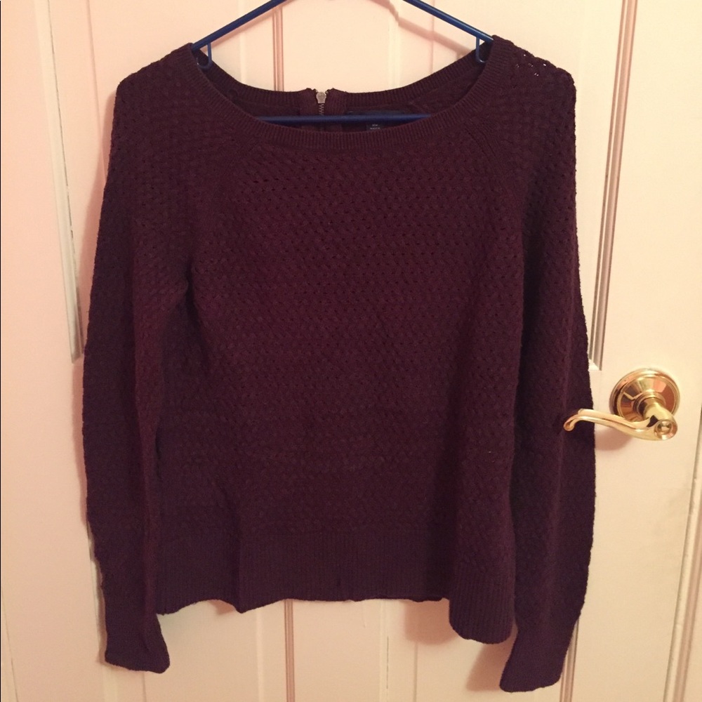 🎉One Day Sale🎉American Eagle Maroon Knit Sweater