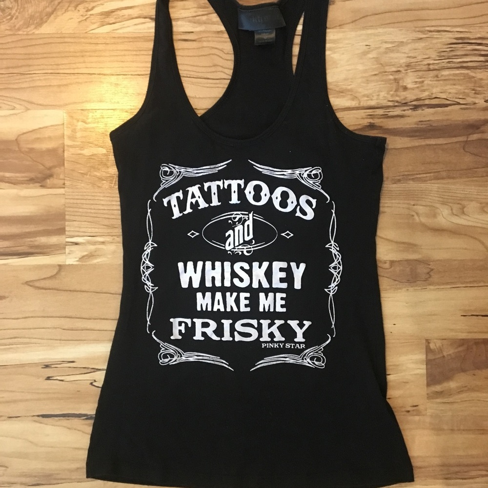 Black racer back tank