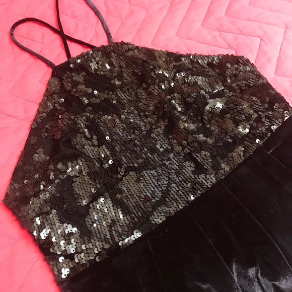 Navy Blue Sequin Dress - Picture 2 of 4