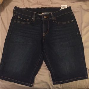 Denim Bermuda shorts