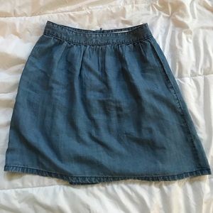 Madewell Chambray Skirt Size 4