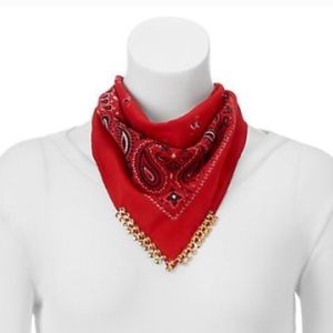 Metal Trimmed Bandana Neckerchief