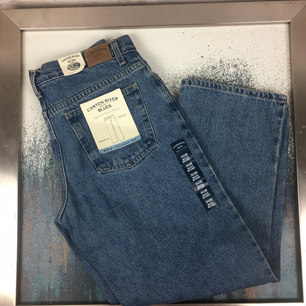 New Canyon River Blues Boys Sz 30 husky  W31 x L36