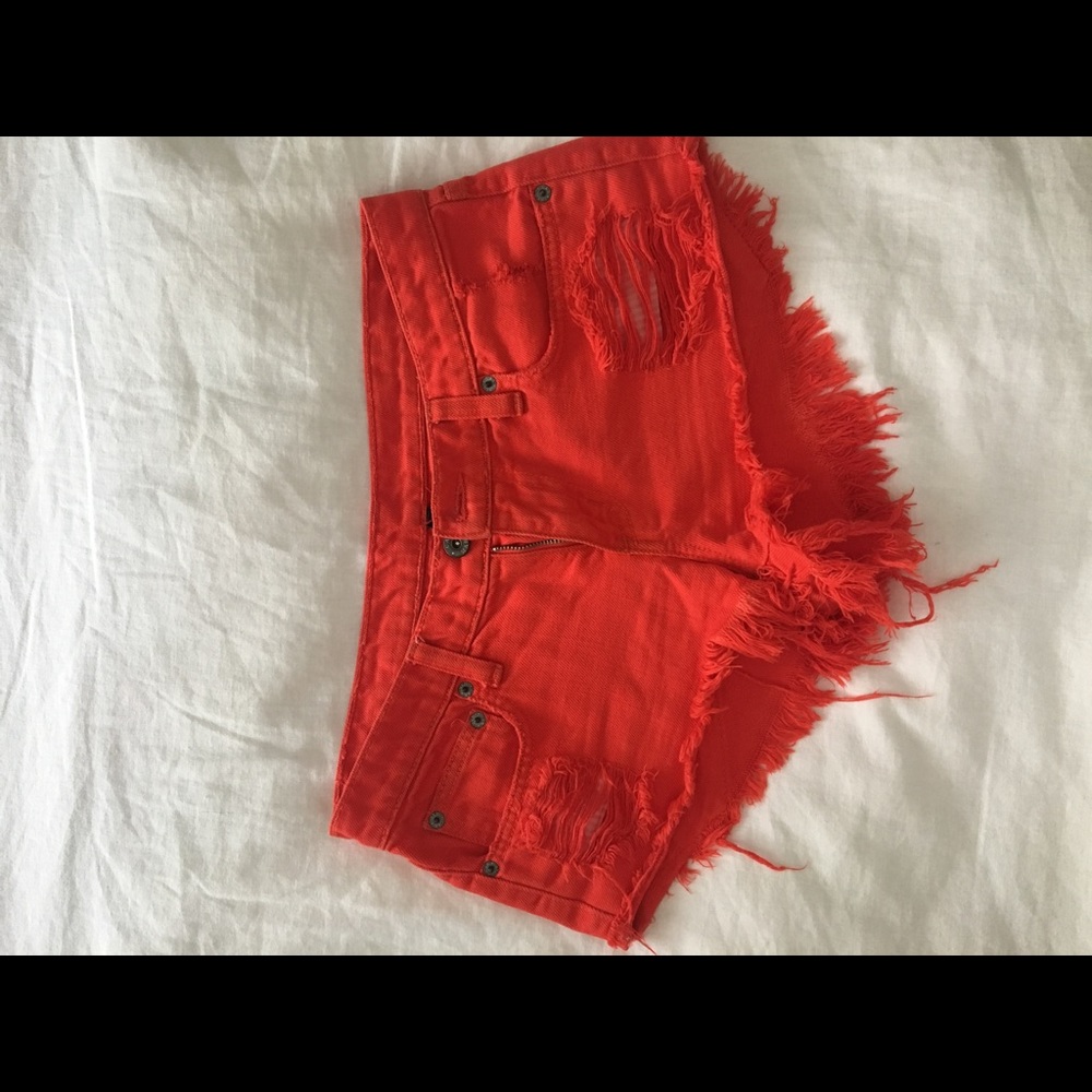 LAST CALL! CARMAR Red Jean Shorts