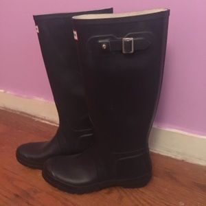 Purple Tall Hunter Rain Boots