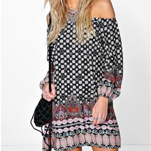 Boho Off the shoulder dress!