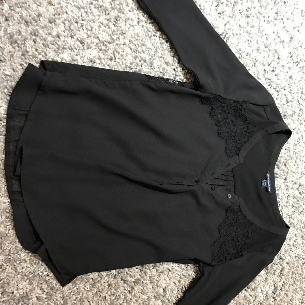 Black Button Down Blouse