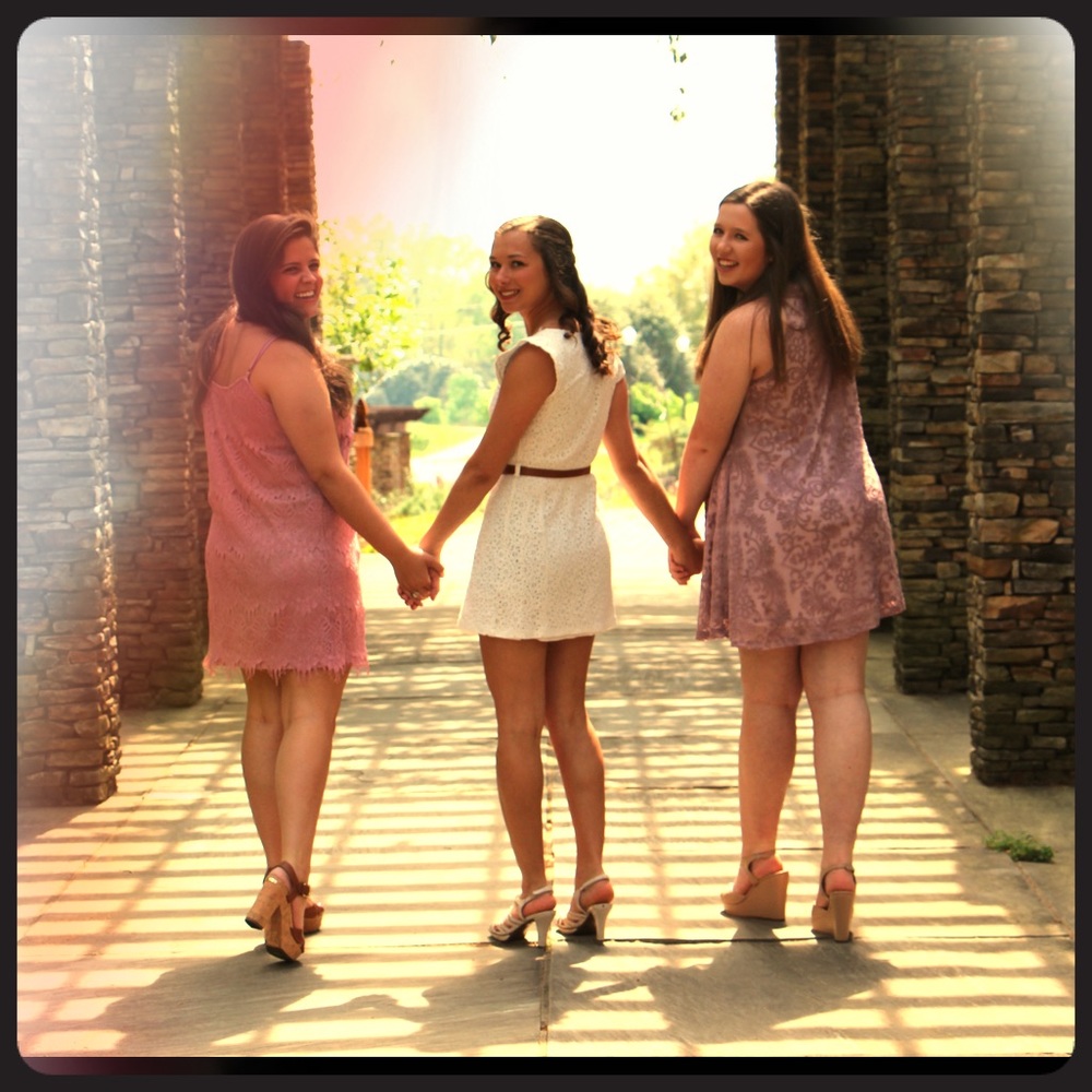 Cream Lace Dress with Bow Belt