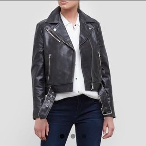 Kenneth Cole black leather jacket