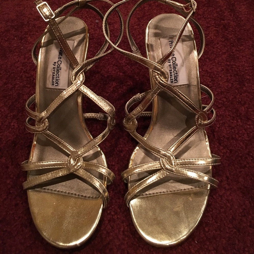 Gold heels!