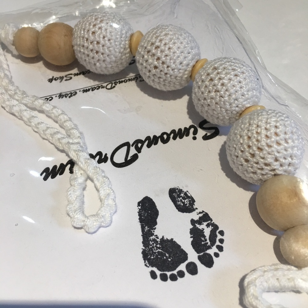 Eco-Friendly Baby Pacifier Clip with Crochet