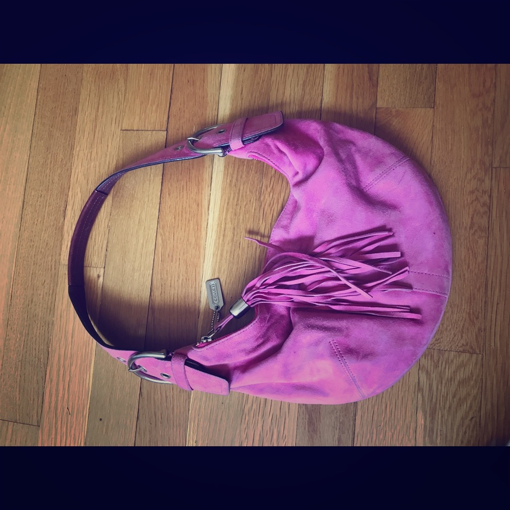 Coach  suede bag