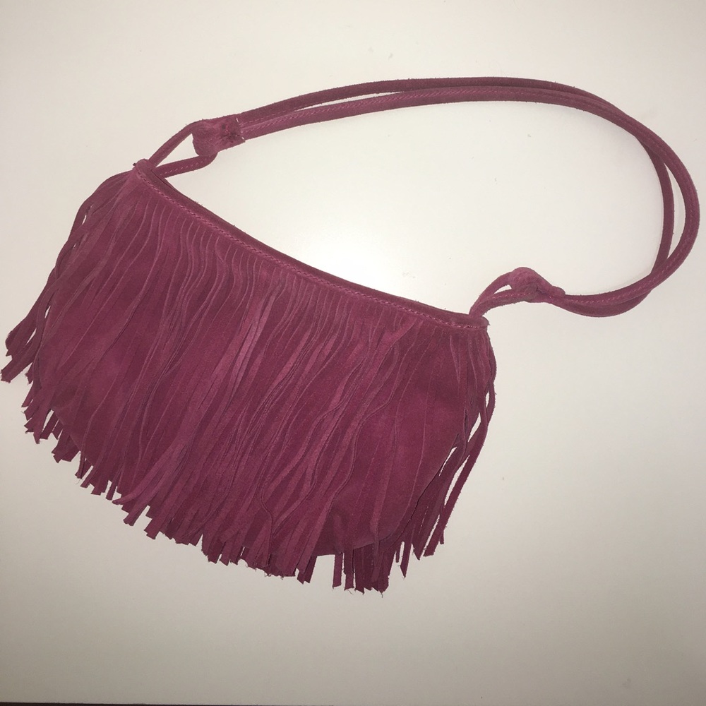 American Eagle Outfitters Leather Fringe Purse