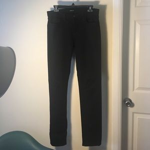 J Brand Mid-Rise Rail skinny jeans "Shadow"