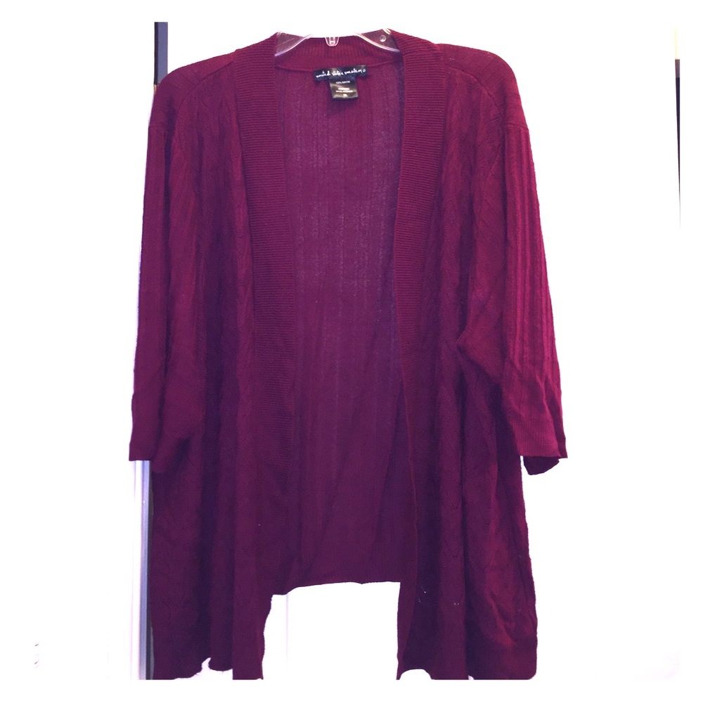 Short-sleeve/Elbow-length Sweater, Size 3x