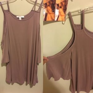 cold shoulder shift dress