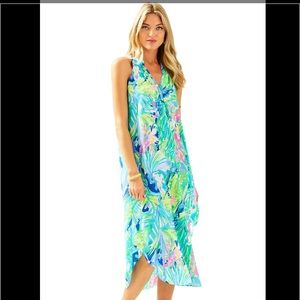 NWT Lilly Pulitzer Bailey silk midi dress size XS