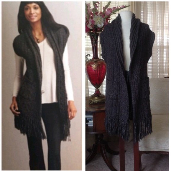 CAbi Jackets & Blazers - Cabi fringe grey vest