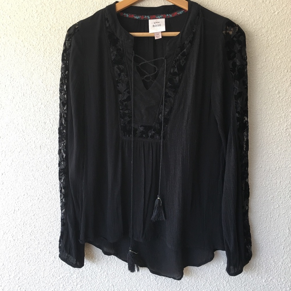 Knox Rose Peasant Top