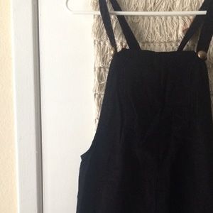 Size small black corduroy jumper dress