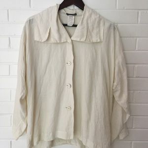 Perfect Vintage Issey Miyake Linen Blouse