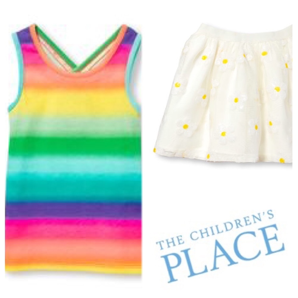 NWT Rainbow Flowers Outfit