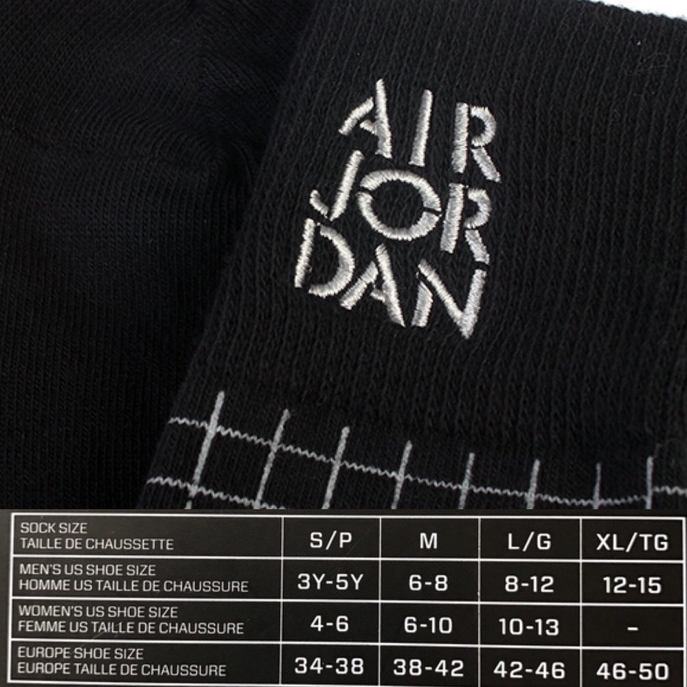 Nike Air Jordan Stencil Crew Socks Men - Picture 3 of 4