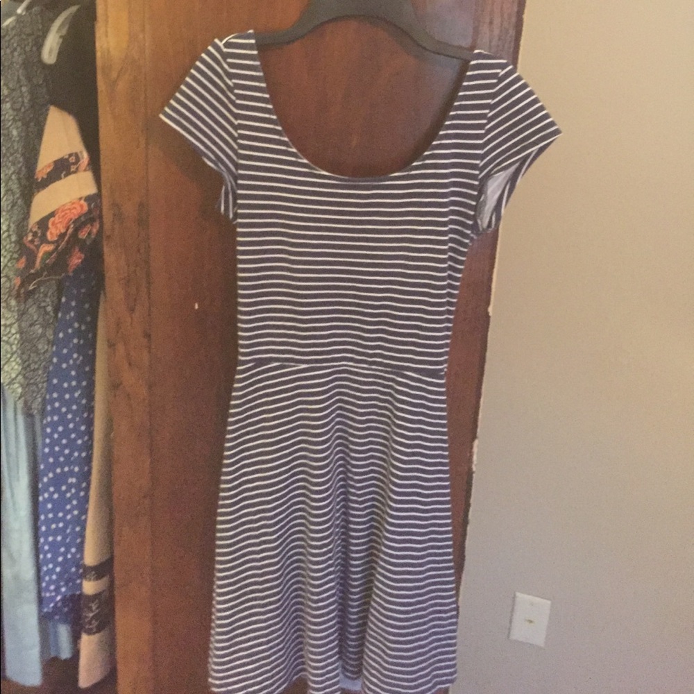 Blue stripe dress