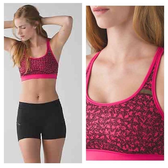 lululemon athletica Other - Lululemon Sweaty or Not Bra Pink Sz 4