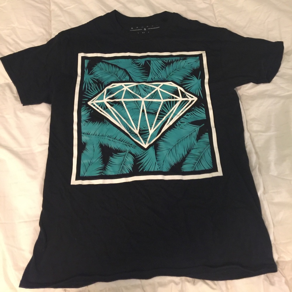 Pacsun Diamond floral T shirt