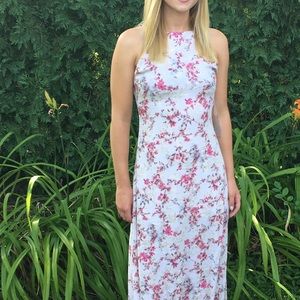 White Floral Maxi Dress