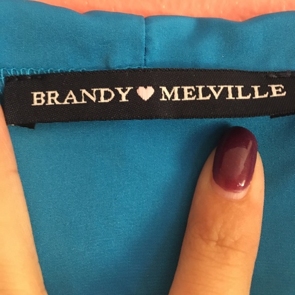 Blue brandy Melville windbreaker - Picture 3 of 4