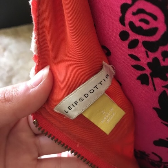 Leifsdottir Orange Eyelet Dress - Picture 4 of 5