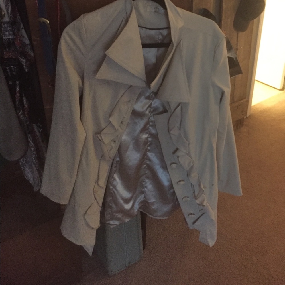 Jacket needing tlc (missing one button)